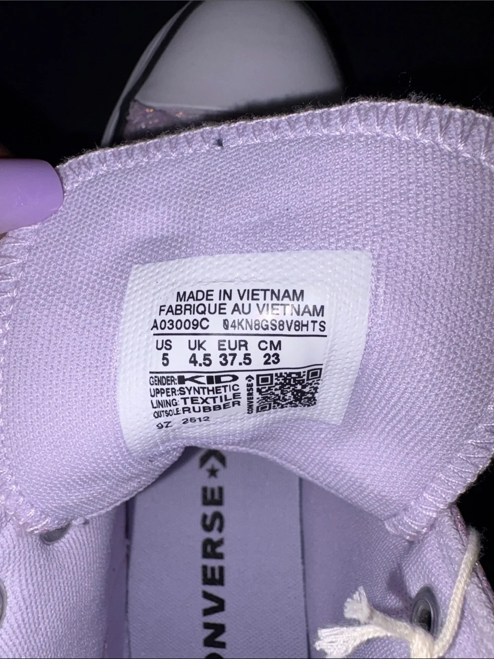 Converse High Top Platform Sneakers - Shimmering Lavender